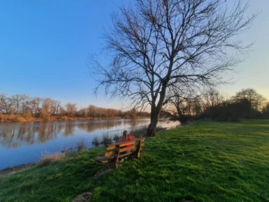 Bord de Loire au hameau de Tinte