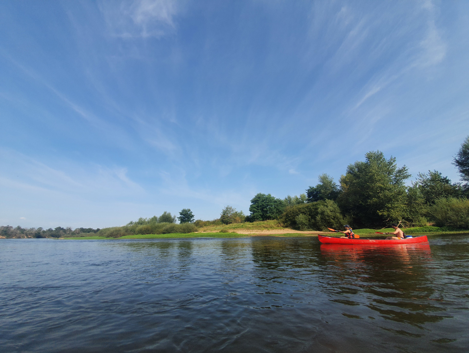 Canoë sur la Loire
